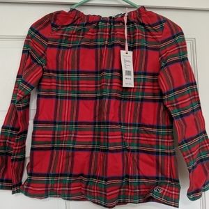 Vineyard Vines girls sz M(10-12) flannel shirt